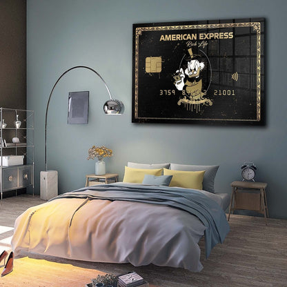 Duck Karte Pop Art Motivation Acrylglasbild Wandbild Bild Wanddeko Wohnzimmer XL
