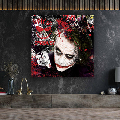 Schurke Pop Art Abstract Style Leinwandbild Wandbild Kunstdruck XL Wanddeko