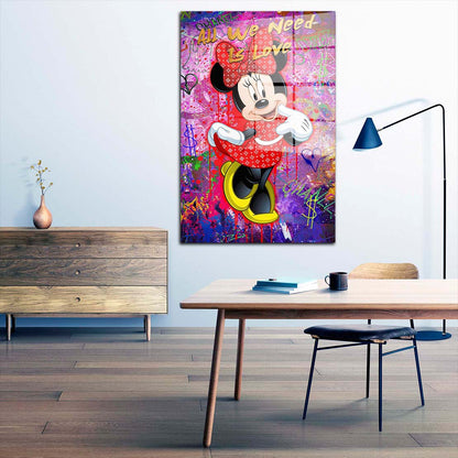 Maus Pop Art Style Comic Acrylglasbild Wandbild Bild Wanddeko Wohnzimmer XL