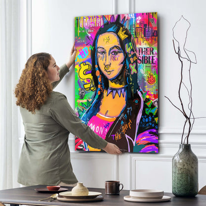 Pop Art Mona Lisa Street Art Style Wandbild Leinwandbild Kunstdruck XL Wanddeko