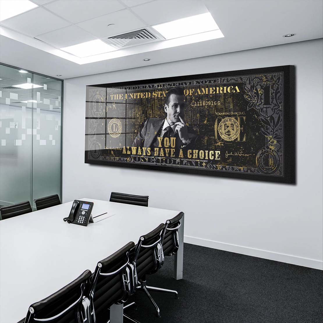 Kunstwerk You Always Have A Choice Acrylglasbild Wandbild Bild Wanddeko XL