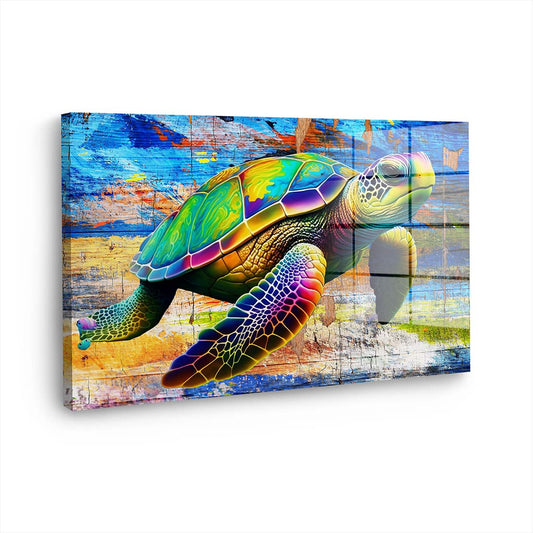 Meeresschildkröte Acrylglasbild Wandbild Bild Wanddeko Wohnzimmer XL