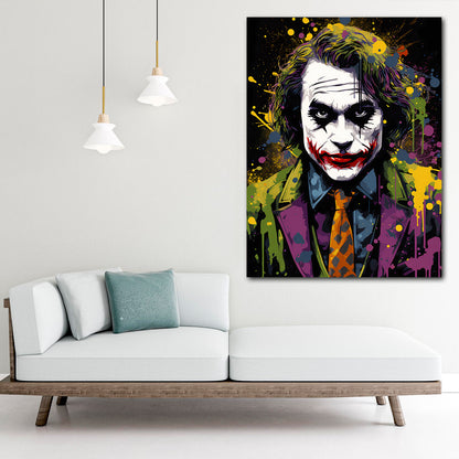 Schurke Abstract Style Leinwandbild Wandbild Kunstdruck XL Wanddeko
