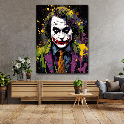 Schurke Abstract Style Leinwandbild Wandbild Kunstdruck XL Wanddeko