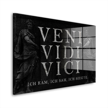 Veni Vidi Vici Acrylglasbild Wandbild Bild Wanddeko Wohnzimmer XL