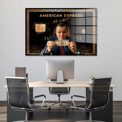 Motivation Geld & Erfolg Film No Limit Acrylglasbild Wandbild Bild Wanddeko XL