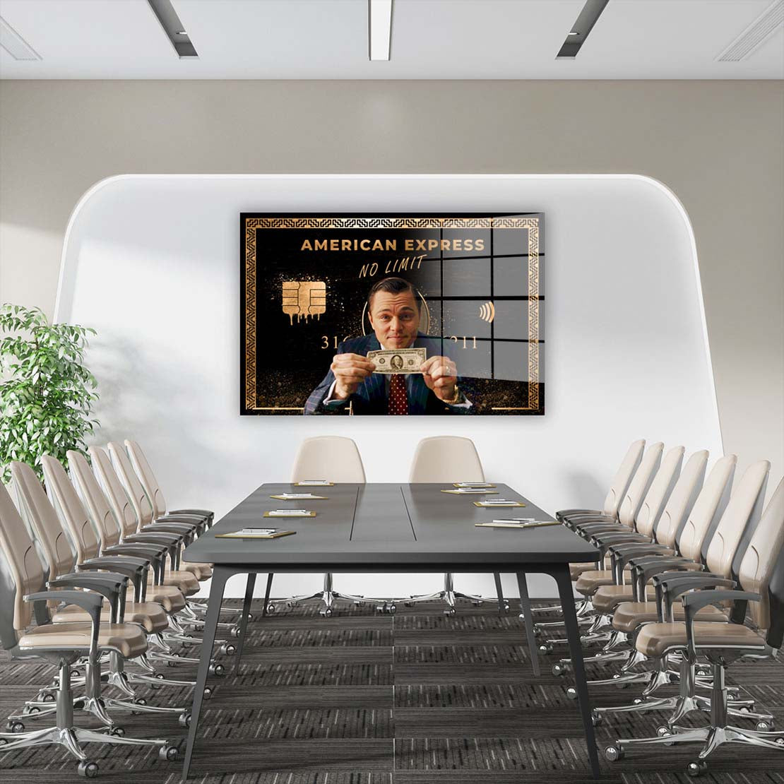 Motivation Geld & Erfolg Film No Limit Acrylglasbild Wandbild Bild Wanddeko XL