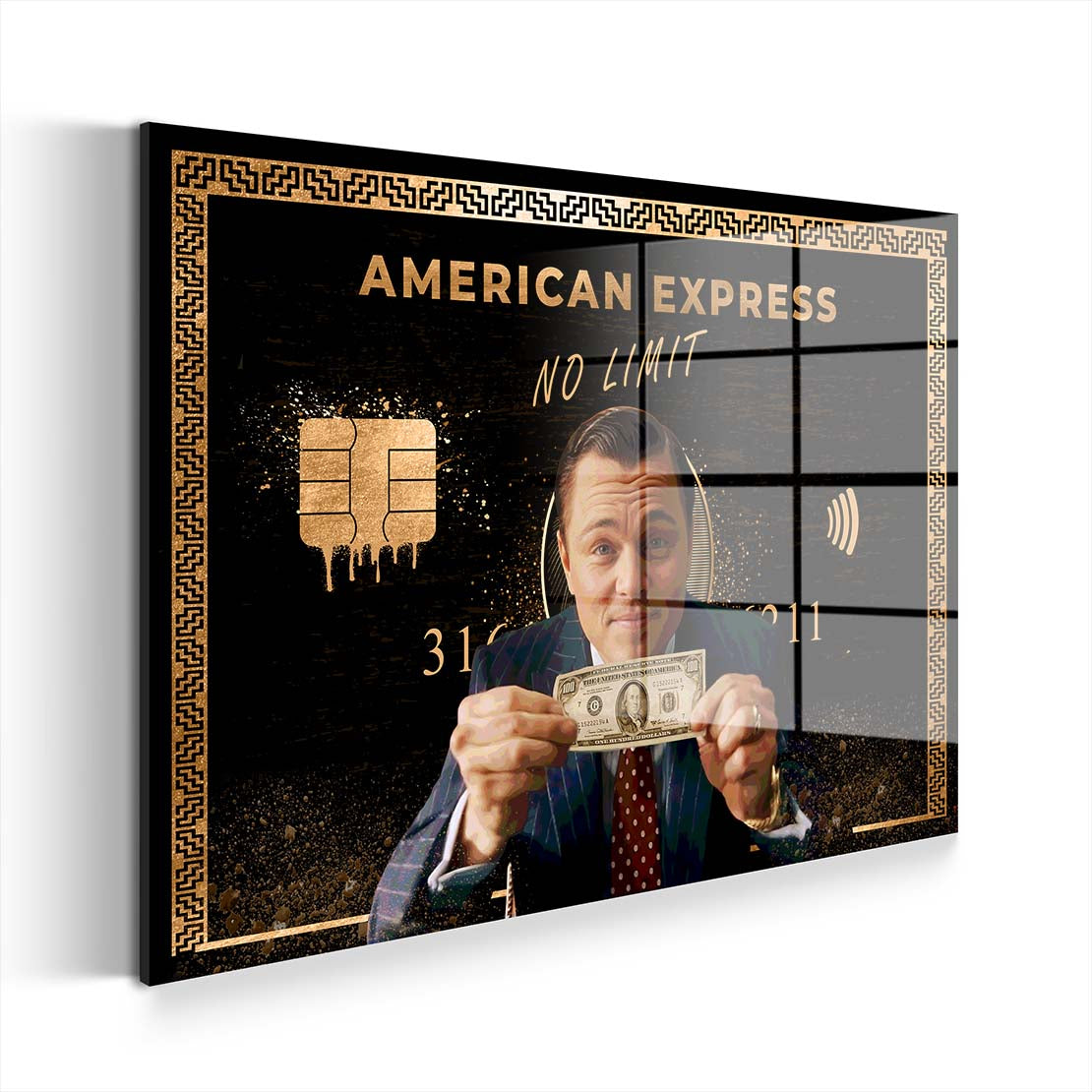 Motivation Geld & Erfolg Film No Limit Acrylglasbild Wandbild Bild Wanddeko XL