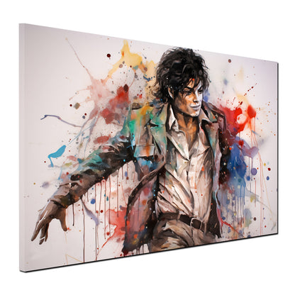 Abstrakt King of Pop Art Colour Leinwandbild Wandbild Kunstdruck XL Wanddeko