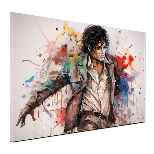 Abstrakt King of Pop Art Colour Leinwandbild Wandbild Kunstdruck XL Wanddeko
