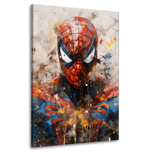 The Spider Colour Splatter Wandbild Leinwandbild Kunstdruck XL Deko
