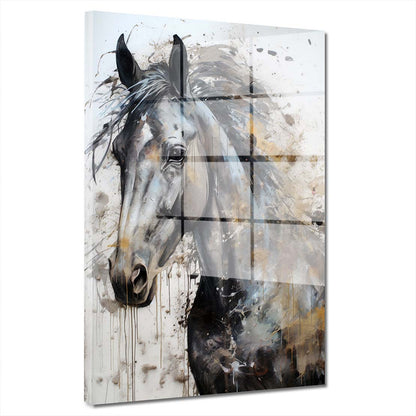 Wunderschönes Pferd Acrylglasbild Wandbild Bild Wanddeko Wohnzimmer XL
