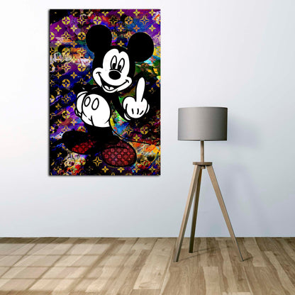 Pop Art Luxury Mouse Wandbild Leinwandbild Kunstdruck XL Wanddeko