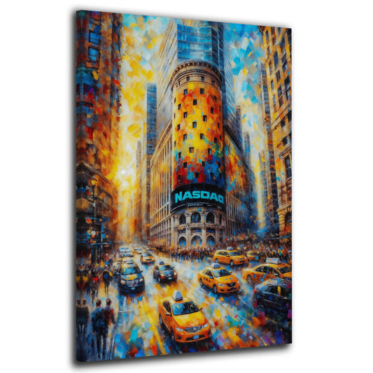 New York Wall Street Börse moderne Stadt Szene Wandbild Leinwandbild Deko