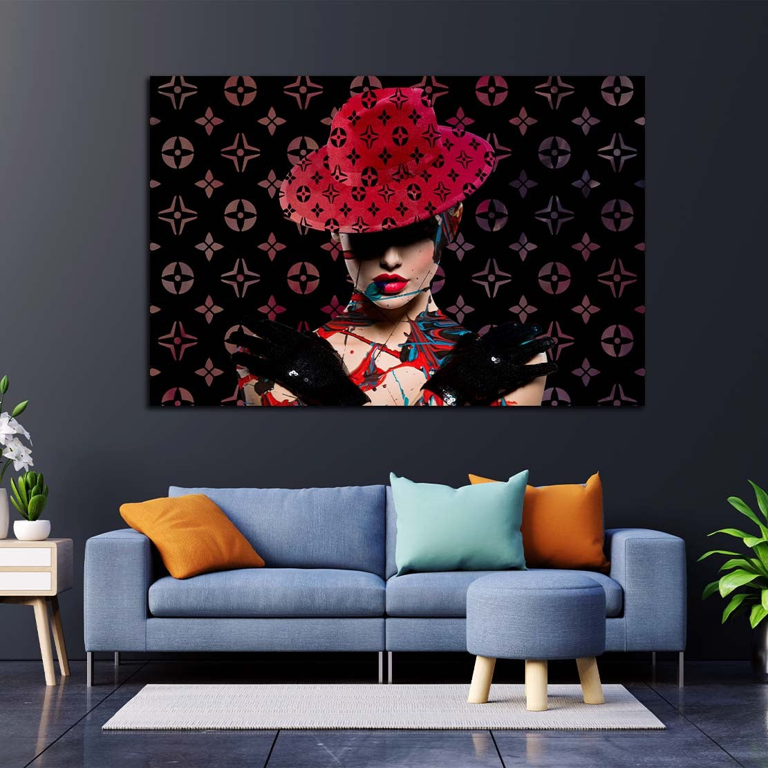 Frau Abstract Women Style Wandbild Leinwandbild Kunstdruck XL Wanddeko