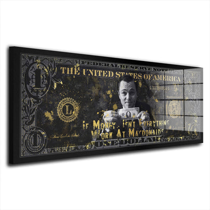 Zitat Wolf of Wall Street Acrylglasbild Wandbild Bild Wanddeko Wohnzimmer XL