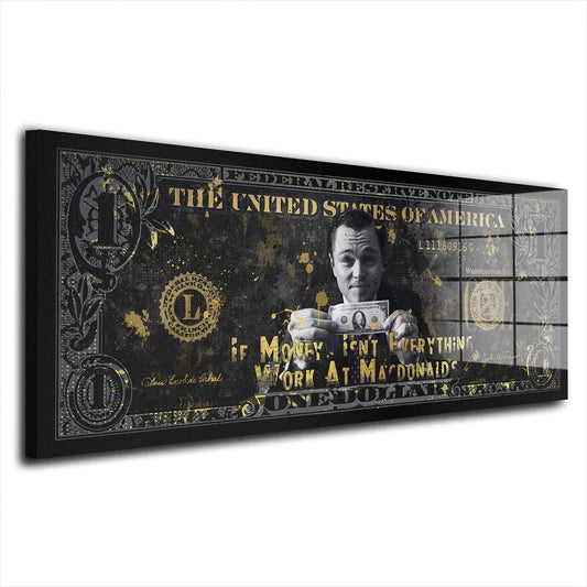 Zitat Wolf of Wall Street Acrylglasbild Wandbild Bild Wanddeko Wohnzimmer XL
