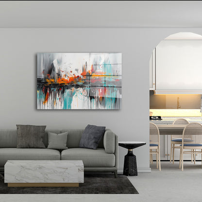 Abstrakt Dynamik mit Tiefenwirkung Acrylglasbild Wandbild Bild Wanddeko Wohnzimmer XL