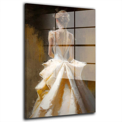 Abstrakt Frau Rückenansicht Acrylglasbild Wandbild Bild Wanddeko Wohnzimmer XL