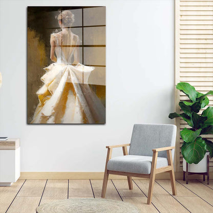 Abstrakt Frau Rückenansicht Acrylglasbild Wandbild Bild Wanddeko Wohnzimmer XL