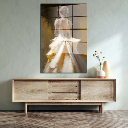 Abstrakt Frau Rückenansicht Acrylglasbild Wandbild Bild Wanddeko Wohnzimmer XL