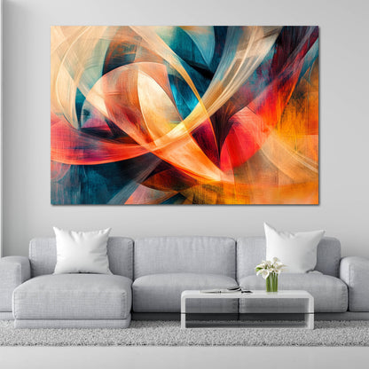 Abstrakt Farbenspiel Lichtreflexe Wandbild Leinwandbild Kunstdruck XL Wanddeko