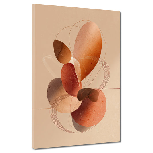 Abstrakte Komposition Minimalismus Leinwandbild Wandbild Kunstdruck XL Wanddeko