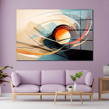 Abstrakte Kunst Acrylglasbild Wandbild Bild Wanddeko Wohnzimmer XL