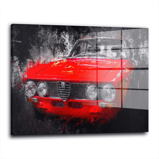 Alfa Romeo GTV Abstract Acrylglasbild Wandbild Bild Wanddeko Wohnzimmer XL