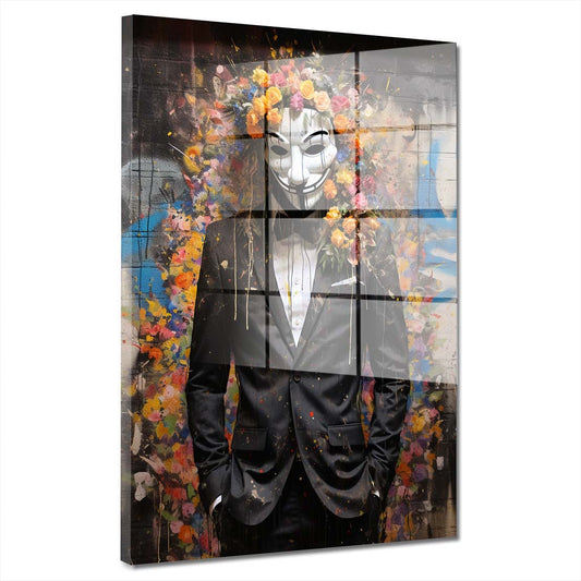 Anonymous Pop Art Abstract Acrylglasbild Wandbild Bild Wanddeko Wohnzimmer XL