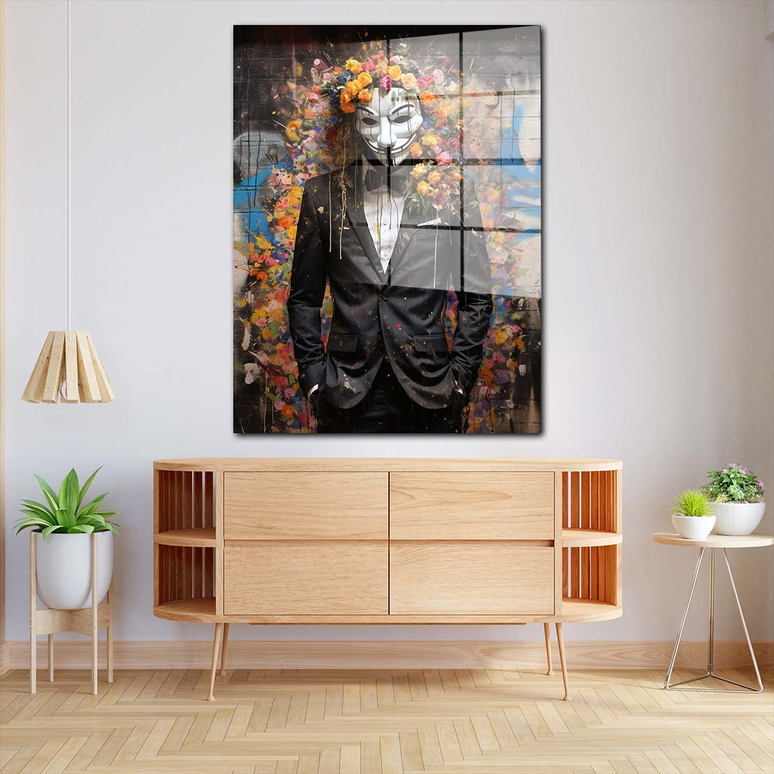 Anonymous Pop Art Abstract Acrylglasbild Wandbild Bild Wanddeko Wohnzimmer XL