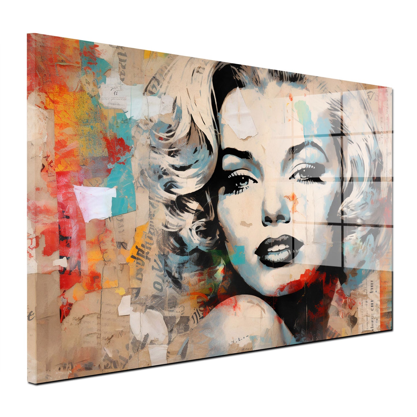 Cool Star Abstract Acrylglasbild Wandbild Bild Wanddeko Wohnzimmer XL