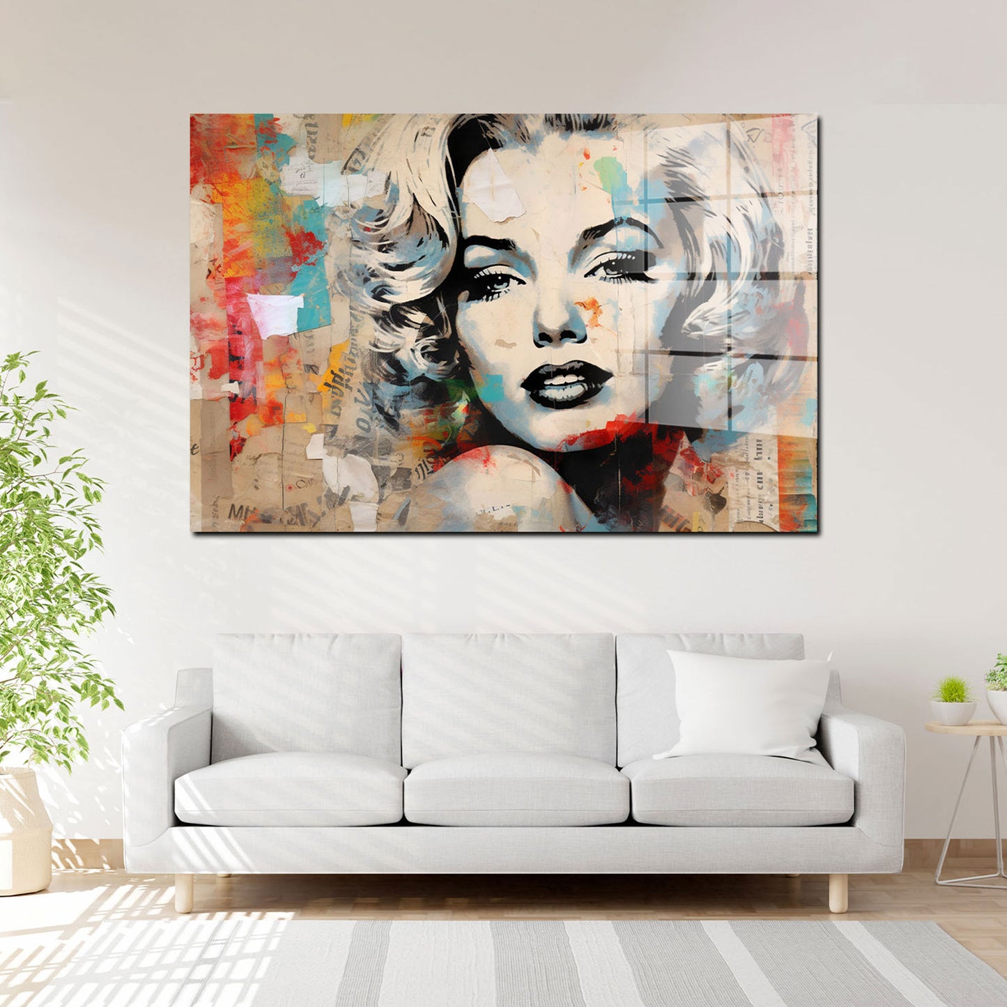 Cool Star Abstract Acrylglasbild Wandbild Bild Wanddeko Wohnzimmer XL