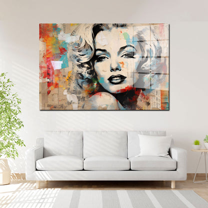 Cool Star Abstract Acrylglasbild Wandbild Bild Wanddeko Wohnzimmer XL