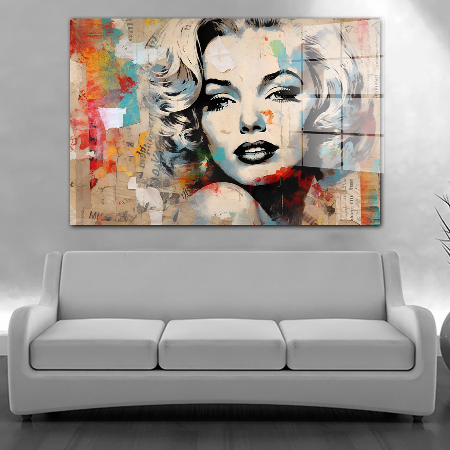 Cool Star Abstract Acrylglasbild Wandbild Bild Wanddeko Wohnzimmer XL