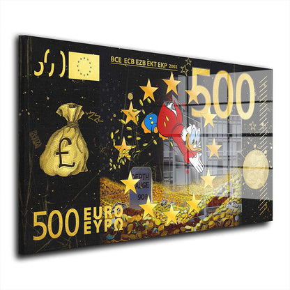 Dagobert Pop Art Style Acrylglasbild Wandbild Bild Wanddeko Wohnzimmer XL