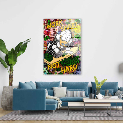 Dagobert Work Smart Acrylglasbild Wandbild Bild Wanddeko Wohnzimmer XL