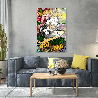 Dagobert Work Smart Acrylglasbild Wandbild Bild Wanddeko Wohnzimmer XL