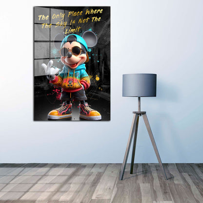 Dubai Mickey Acrylglasbild Wandbild Bild Wanddeko Wohnzimmer XL