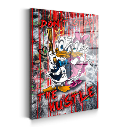 Duck Hustle Pop Art Acrylglasbild Wandbild Bild Wanddeko Wohnzimmer XL