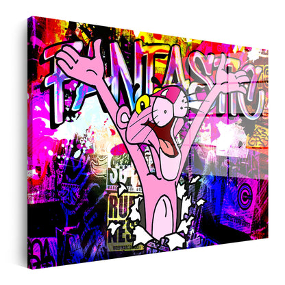 Fantastic Panther Comic Acrylglasbild Wandbild Bild Wanddeko Wohnzimmer XL