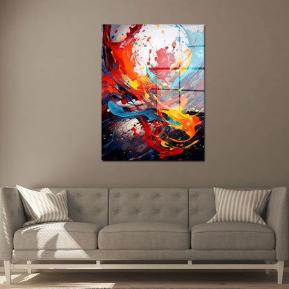 Farbexplosion Acrylglasbild Wandbild Bild Wanddeko Wohnzimmer XL