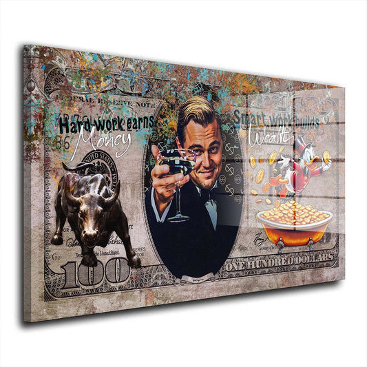 Gatsby Style Pop Art Cheers Acrylglasbild Wandbild Bild Wanddeko Wohnzimmer XL