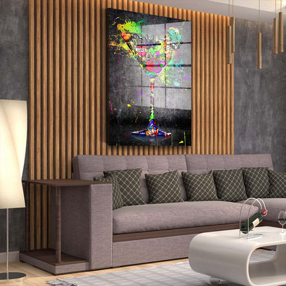 Graffiti Art Cocktail Acrylglasbild Wandbild Bild Wanddeko Wohnzimmer XL