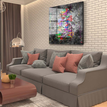 Graffiti Art Parfüm Acrylglasbild Wandbild Bild Wanddeko Wohnzimmer XL