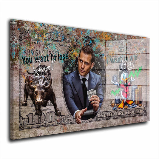 Harvey Style Pop Art Acrylglasbild Wandbild Bild Wanddeko Wohnzimmer XL