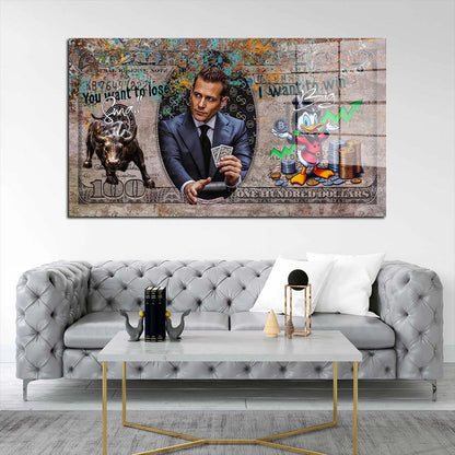 Harvey Style Pop Art Acrylglasbild Wandbild Bild Wanddeko Wohnzimmer XL