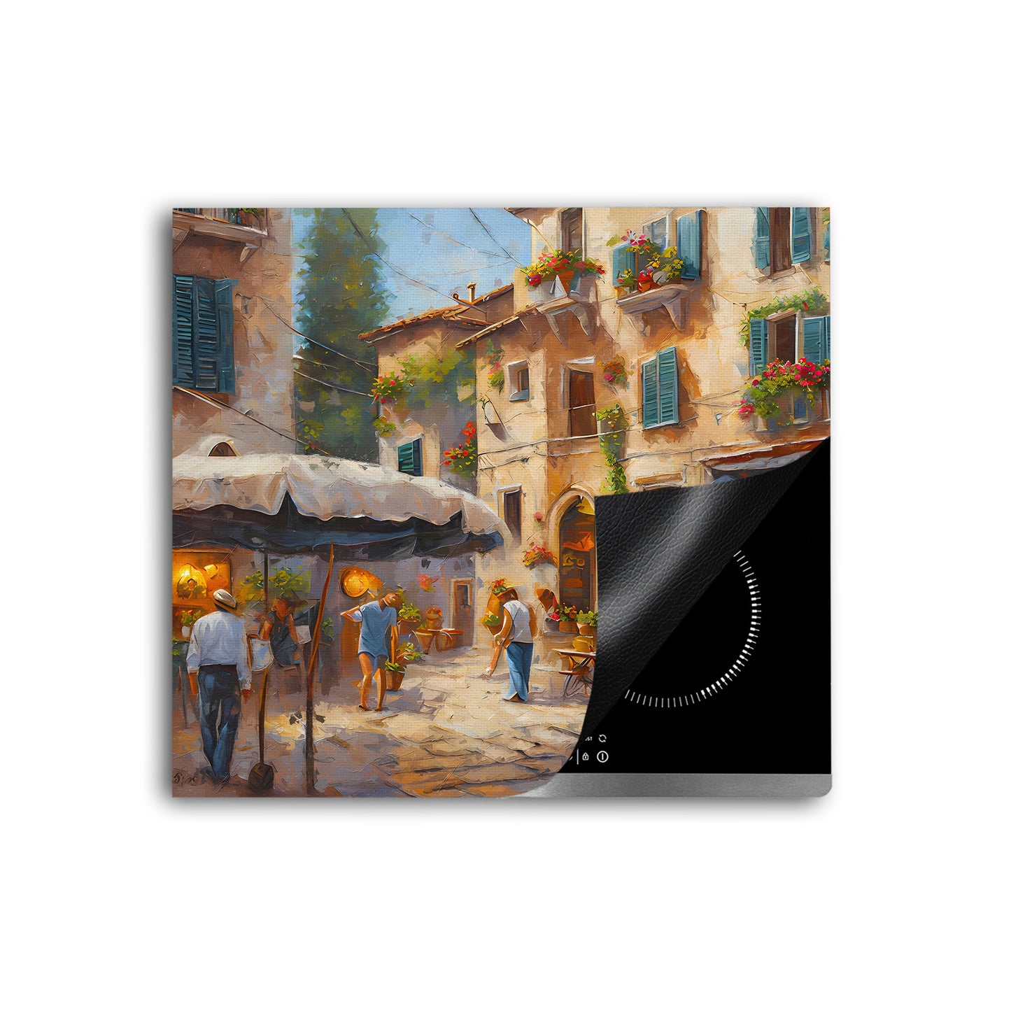 Abstrakt Italien Herdabdeckplatte Vinyl Induktionsschutz Ceranfeld Kochfeld