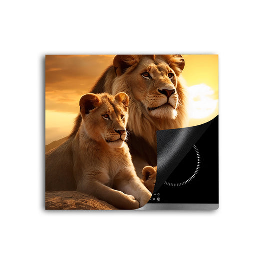 Afrika Sonnenuntergang Herdabdeckplatte Vinyl Induktionsschutz Ceranfeld Kochfeld