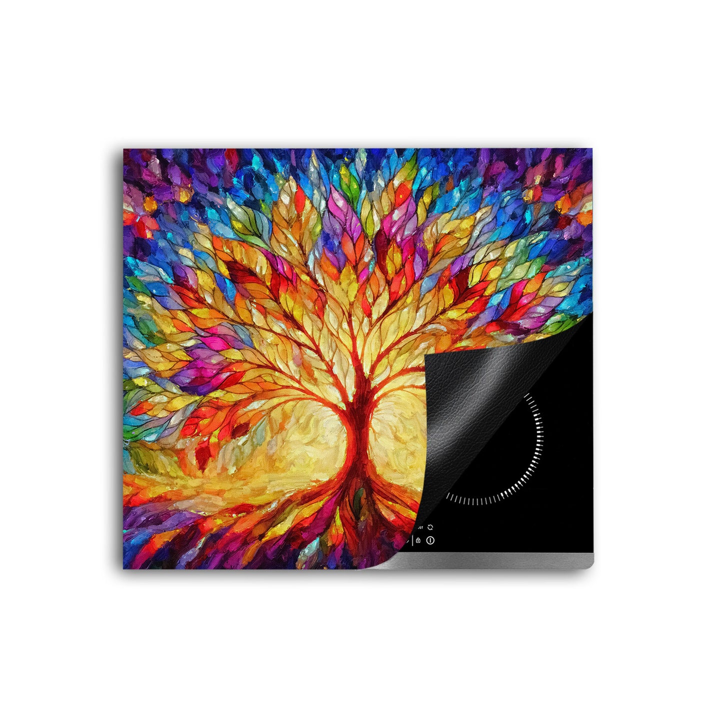 Baum des Lebens Herdabdeckplatte Vinyl Induktionsschutz Ceranfeld Kochfeld